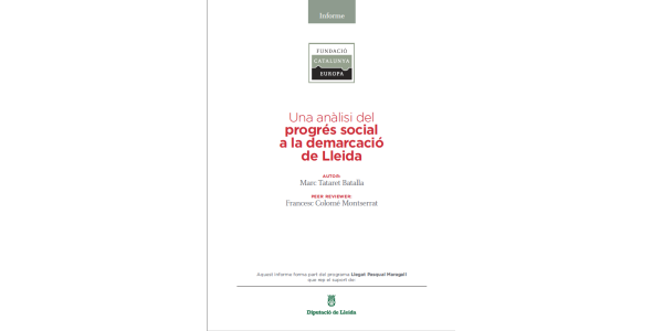 Una anàlisi del progrés social a la demarcació de Lleida