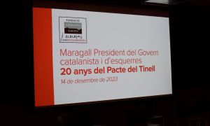 Commemoració dels 20 anys del Pacte del Tinell del govern catalanista i d'esquerres de Pasqual Maragall