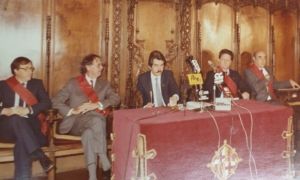 40è aniversari de larribada de Pasqual Maragall com a alcalde a lAjuntament de Barcelona.