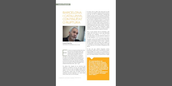 Barcelona i Catalunya: continuïtat o ruptura