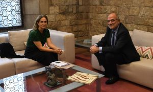 El nou conseller Jaume Duch rep la Fundació Catalunya Europa a la Generalitat de Catalunya